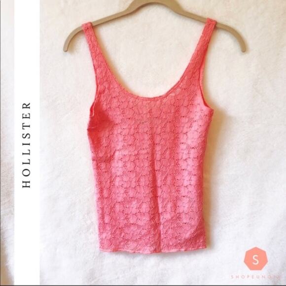Hollister Pink Laced Tank Top - Picture 7 of 7